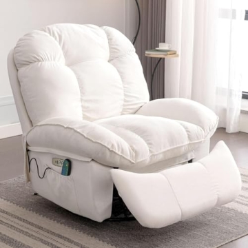 EDWELL Power Recliner Chair, Swivel Recliner Chair with Massage and Heated, Infinite Position, Elect...