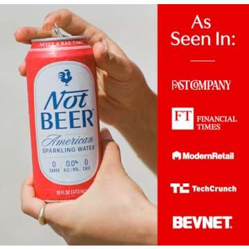 Not Beer Sparkling Water, Original Mineral Blend, USA-Made