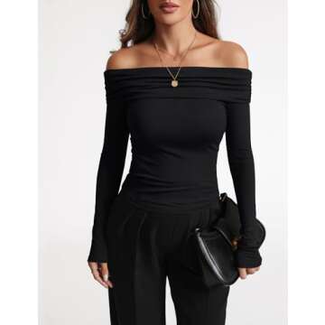 Versatile Off Shoulder Top for Women | Trendy & Chic