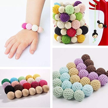 20mm Unfinished Wood Beads for DIY Jewelry Making