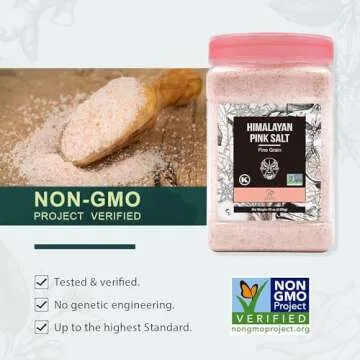 Soeos Pink Himalayan Salt Fine Grain 80oz Quality Cooking