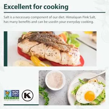 Soeos Pink Himalayan Salt Fine Grain 80oz Quality Cooking