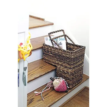 Stylish Creative Co-Op BacBac Leaf Woven Stair Basket