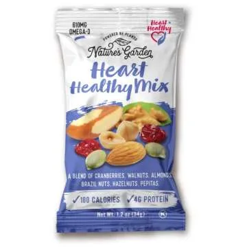 Nature's Garden Healthy Trail Mix Snack Pack - | Premium Nuts and Seeds | Delicious Healthy Trail Mix Snack - Food Allergy Free, 48 individual bags Net wt 57.6 0z