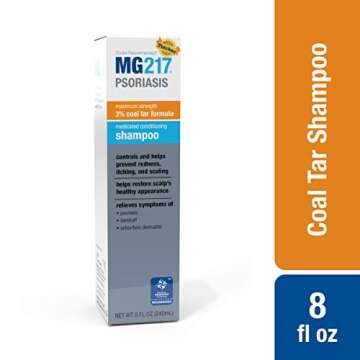 MG217 Psoriasis Medicated Conditioning 3% Coal Tar Shampoo 8 Fl Oz