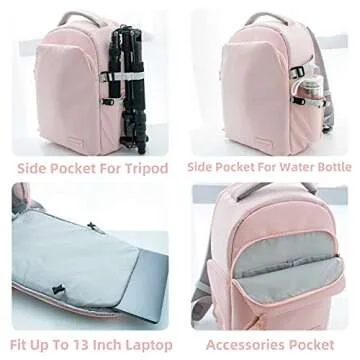 Stylish AERFEIS Camera Backpack – Large Capacity, Water Resistant