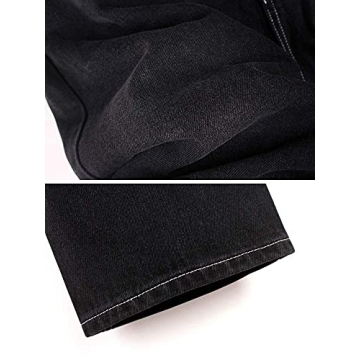 Ylingjun Mens Baggy Hip Hop Casual Loose Fit Jeans