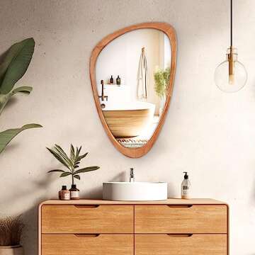 WallBeyond Asymmetrical Mirror - Unique Irregular Wall Mirror for Decor
