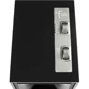 Klipsch The Fives Powered Bookshelf Speakers (Matte Black)