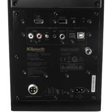 Klipsch The Fives Powered Bookshelf Speakers (Matte Black)