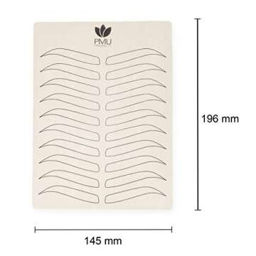 Premium Double-Sided Microblading Practice Skin - 5 Pack