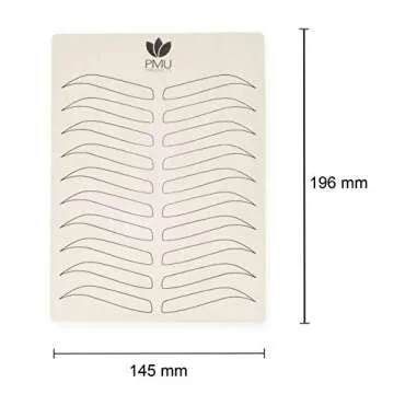Premium Double-Sided Microblading Practice Skin - 5 Pack