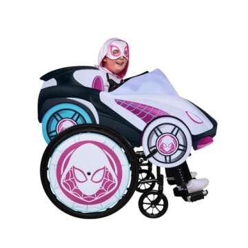 Marvel Spider-Gwen Official Youth Adaptive Costume - Costumes with Adaptive Features (Wheel Cover So...