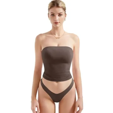 SUUKSESS Women Sexy Tube Top Summer Y2K Going Out Tops Casual Sleeveless Double Lined Basic Tank Top...