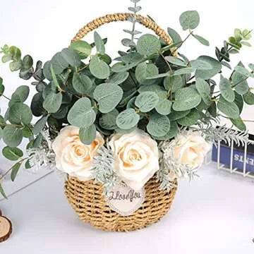 Elevate Home Decor with Miracliy Eucalyptus Stems