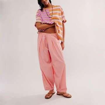 Oversized Graphic Tee Tops for Women Y2K Cute Print Short Sleeve Loose People Dupes Tshirts Casual Free Baggy Aesthetic Streetwear Fall Clothes Pink Orange