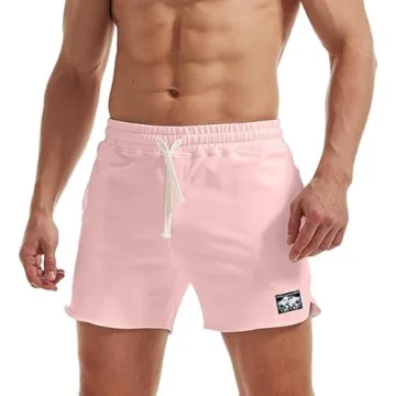 Stylish AIMPACT Men's Workout Shorts with Pockets in Pink