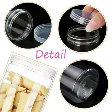 3 Refillable 46oz Clear Storage Jars - Versatile & Durable