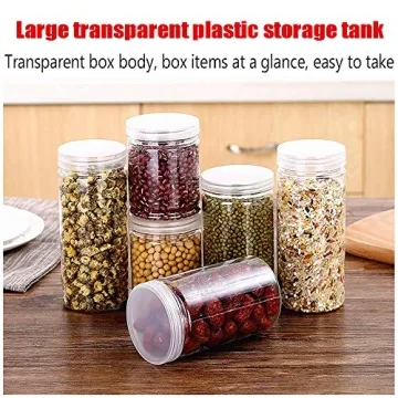 3 Refillable 46oz Clear Storage Jars - Versatile & Durable