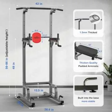 RELIFE Power Tower for Home Gym Strength Training