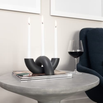 Modern Minimalist Ceramic Candle Holder Set for Home Decor