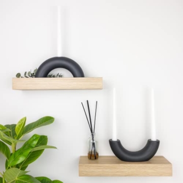 Modern Minimalist Ceramic Candle Holder Set for Home Decor