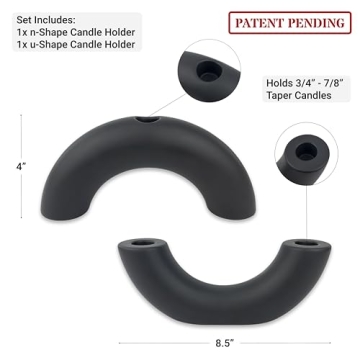 Modern Minimalist Ceramic Candle Holder Set for Home Decor