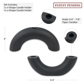 Modern Minimalist Ceramic Candle Holder Set for Home Decor