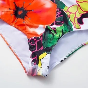 Vintage Inspired Women's Swimsuit Set with Stylish Skirt