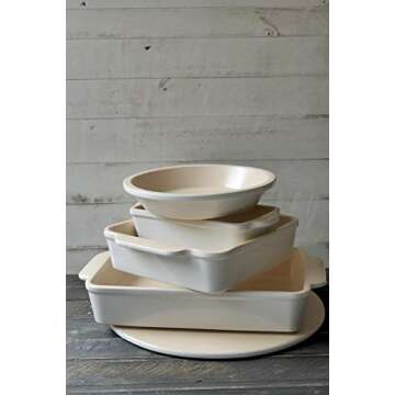 USA Pan Stoneware Loaf Baking Dish for Healthy Baking