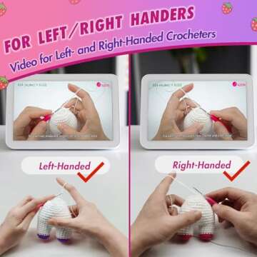 SGIBYN Beginner Crochet Kit for Strawberry Cow Crafts