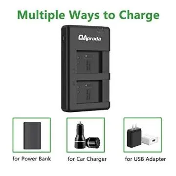 OAproda Dual USB NB-13L Battery Set for Canon PowerShot Cameras