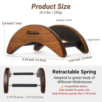 Portable Lightweight Guitar Stand - Clip-On Self-Standing Guitar Holder