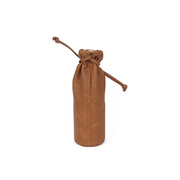 Vegan Travel Makeup Brush Holder Stylish Faux Leather Organizer