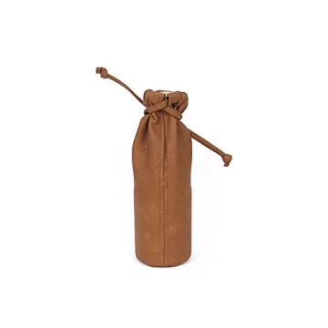 Vegan Travel Makeup Brush Holder Stylish Faux Leather Organizer