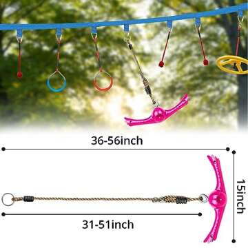 YAMIPROBI Ninja-Twister Swing - Fun Outdoor Playground Toy