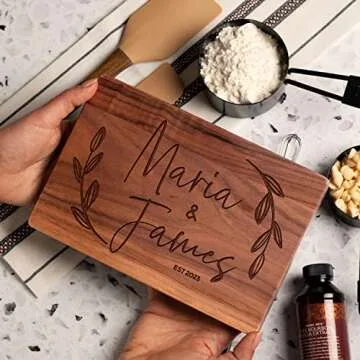 Personalized Cutting Board, 11 Designs & 5 Wood Styles Cutting Board - Wedding Gifts for the Couples, Housewarming Gifts, Christmas Gift for Parents and Grandma 6x9