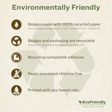 Avery EcoFriendly Recycled Name Tags, 2-1/3" x 3-3/8", White, Removable Adhesive, 160 Printable Name Badges (42395)