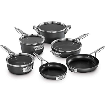 Calphalon Premier Nonstick 10 Piece Set for Space Saving Cooking