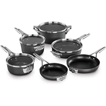Calphalon Premier Nonstick 10 Piece Set for Space Saving Cooking