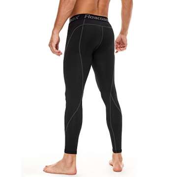 Roadbox Compression Pants Men Cooling Dry Base Layer Bottoms Outdoor Sports Cycling Tights Leggings ...