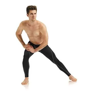 Roadbox Compression Pants Men Cooling Dry Base Layer Bottoms Outdoor Sports Cycling Tights Leggings for Basketball Football Running