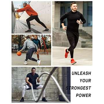 Roadbox Compression Pants Men Cooling Dry Base Layer Bottoms Outdoor Sports Cycling Tights Leggings for Basketball Football Running