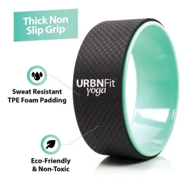 URBNFit Yoga Wheel for Back Pain Relief & Flexibility