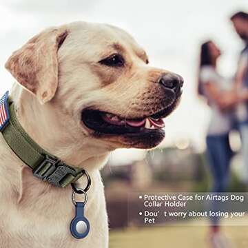 DAGANXI Tactical Dog Collar, Adjustable Military Training Nylon Dog Collar with Control Handle and H...