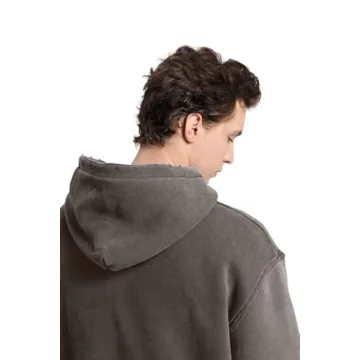 Dnzzs Oversized Acid Wash Hoodie for Women - Cozy Vintage Style