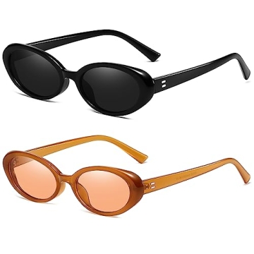 Breaksun Vintage Oval Sunglasses Trendy Retro Shades