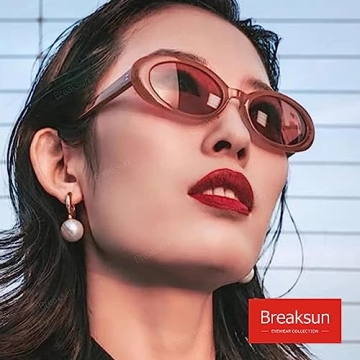 Breaksun Vintage Oval Sunglasses Trendy Retro Shades