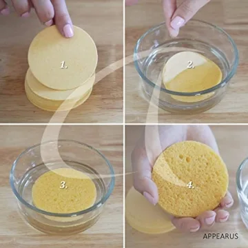 APPEARUS Compressed Natural Cellulose Face Sponge