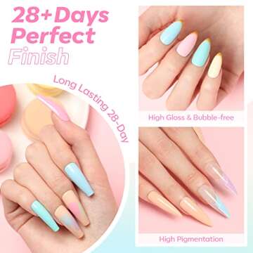 Modelones 19 Pcs Gel Nail Polish Kit Manicure Palette with U V Light 20W Nail Dryer, Upgraded 9 Colors Spring Pastel Pink Crème Solid Gel Polish Set with Base & Top Coat Nail Art Gifts for Women